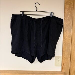 Old Navy Black Linen Shorts